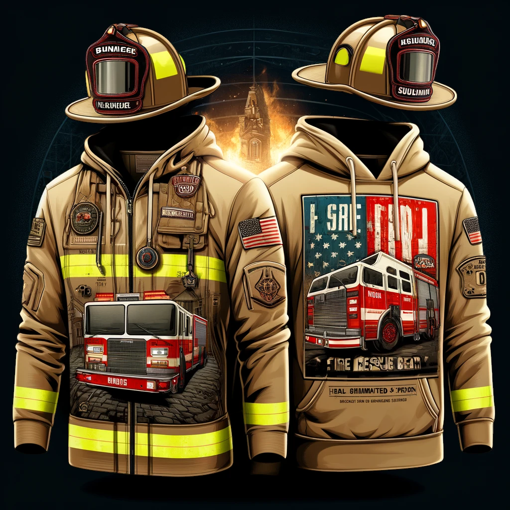 Firefighting swag, custom firefighter clothing. 