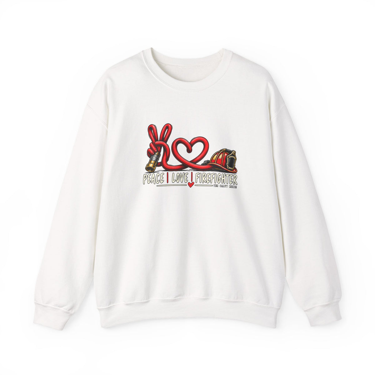 Peace Love Firefighter — Hose Story Crewneck Sweatshirt