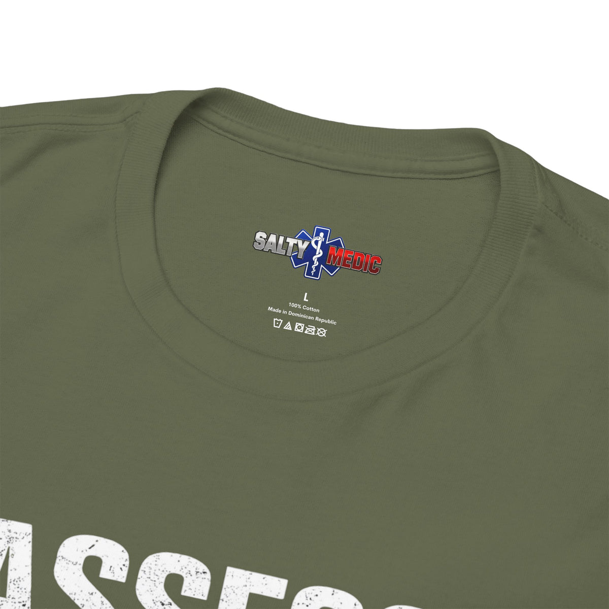 Assess Stabilize Solve EMS T-Shirt – Funny Paramedic & First Responder Tee | The Salty Medic