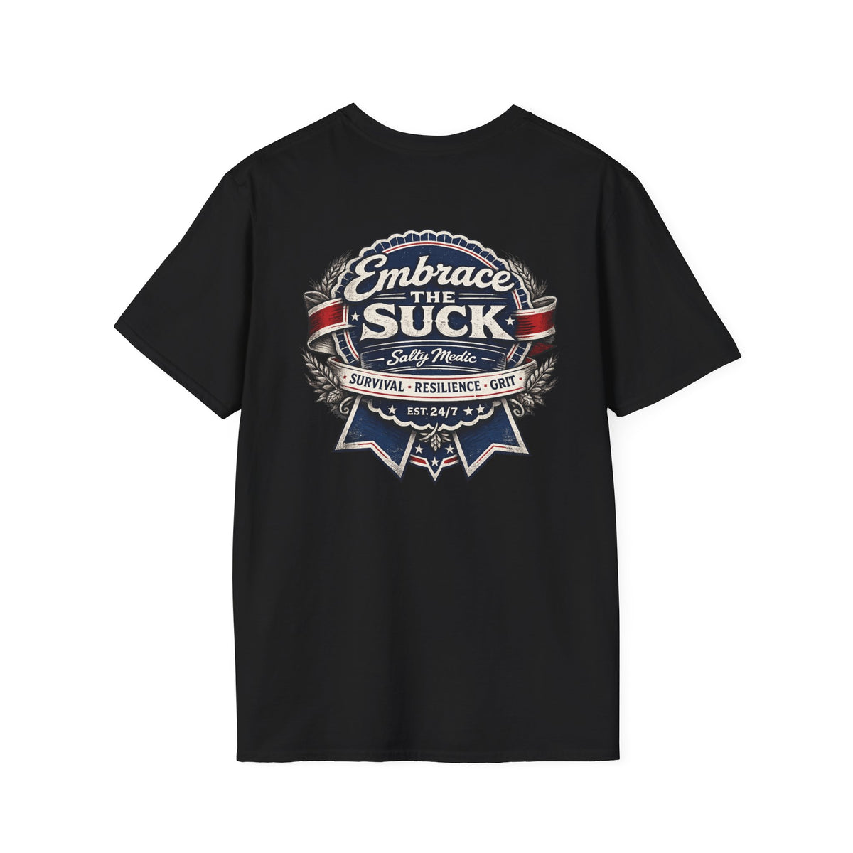 Embrace The Suck Shirt – Vintage Morale Badge First Responder Tee