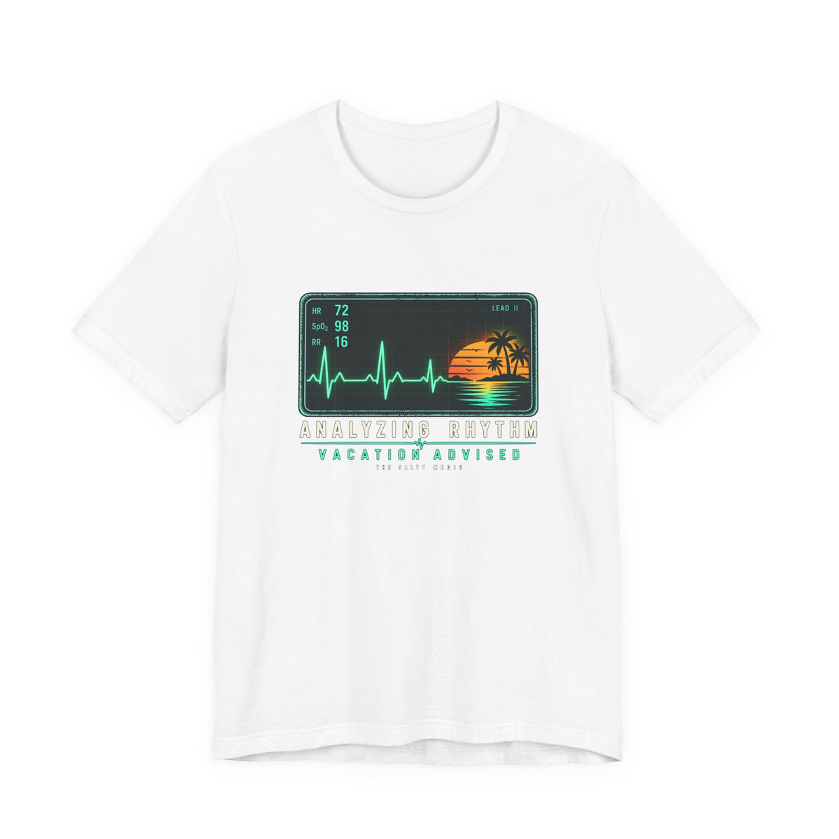 Analyzing Rhythm Vacation Advised — Monitor Escape Graphic T-Shirt