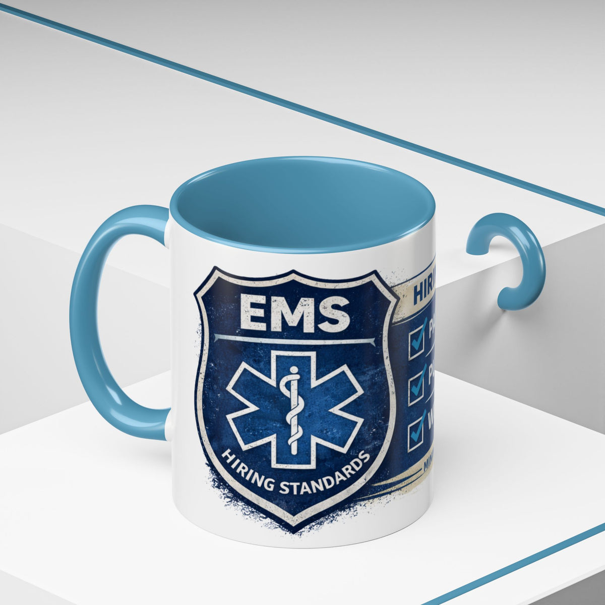 EMS Coffee Mug – Funny Paramedic Gift | “Minimum Requirements: Paramedic License, Pulse Preferred”