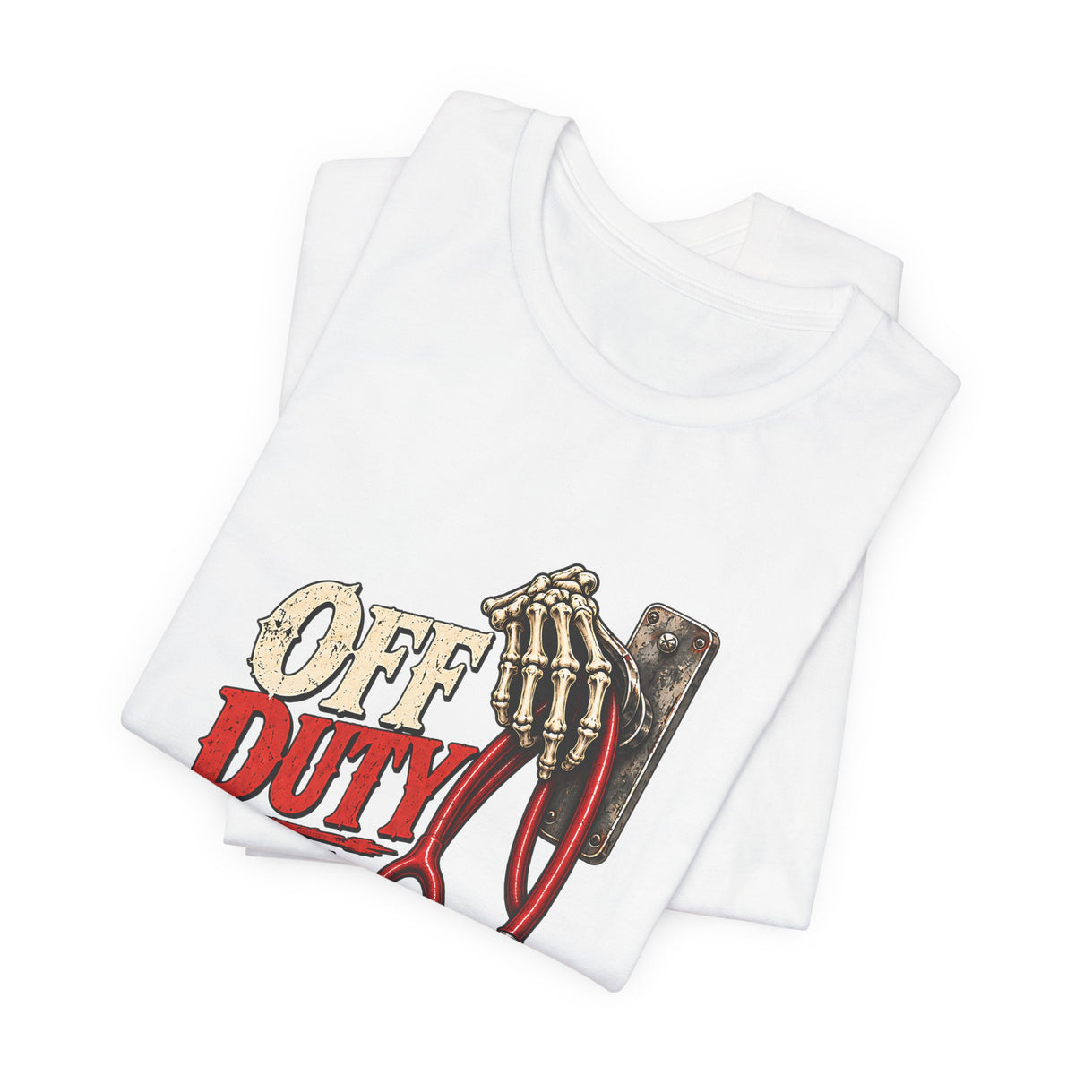 Off Duty Save Yourself — Stethoscope Hung Up Graphic T-Shirt