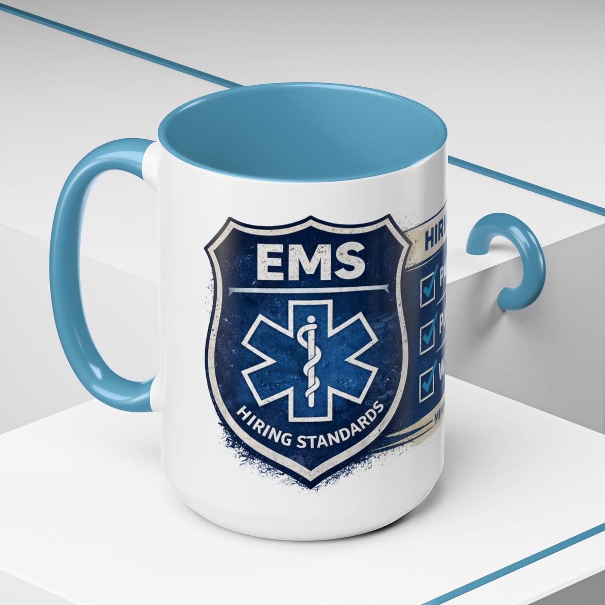 EMS Coffee Mug – Funny Paramedic Gift | “Minimum Requirements: Paramedic License, Pulse Preferred”