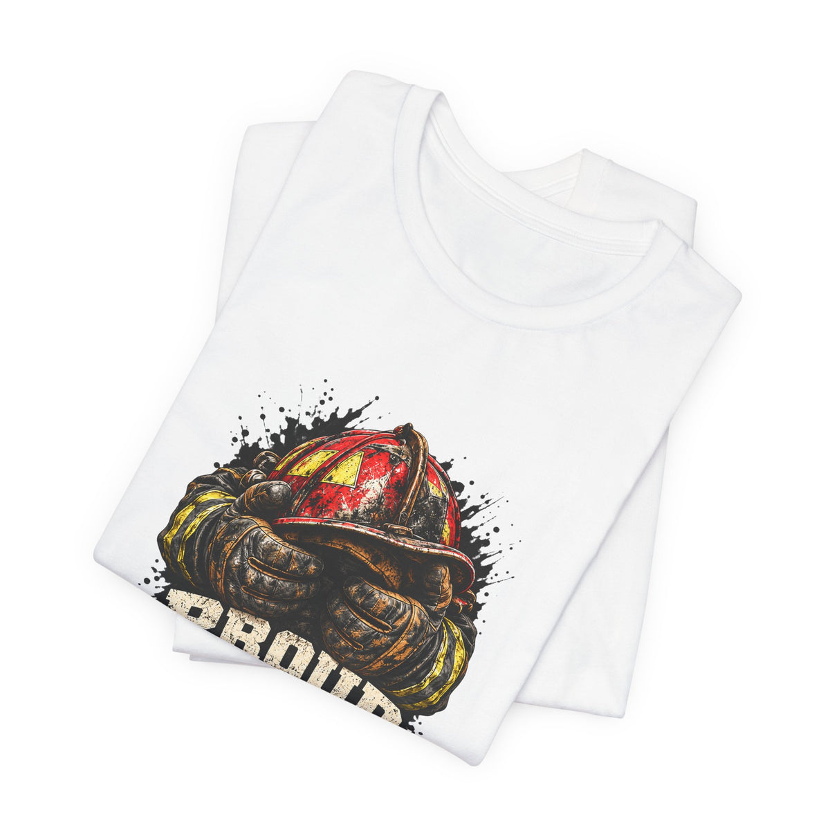 Proud Volunteer Firefighter — Hands That Answer Graphic T-Shirt