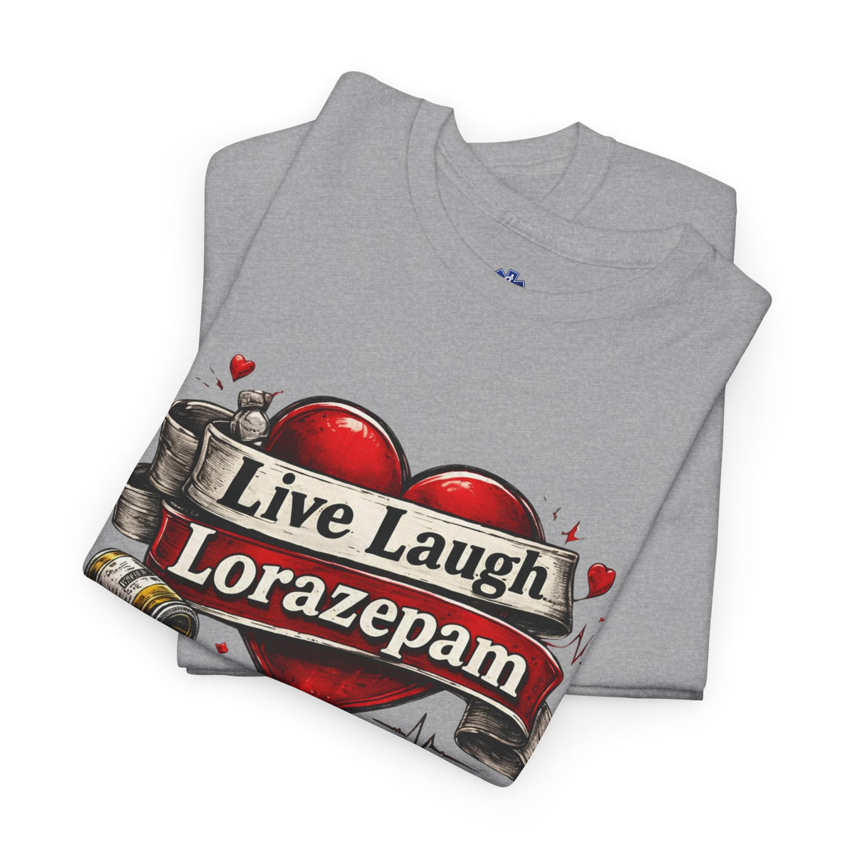 Live Laugh Lorazepam Shirt – Dark Humor Nurse & EMS Graphic Tee | Salty Medic