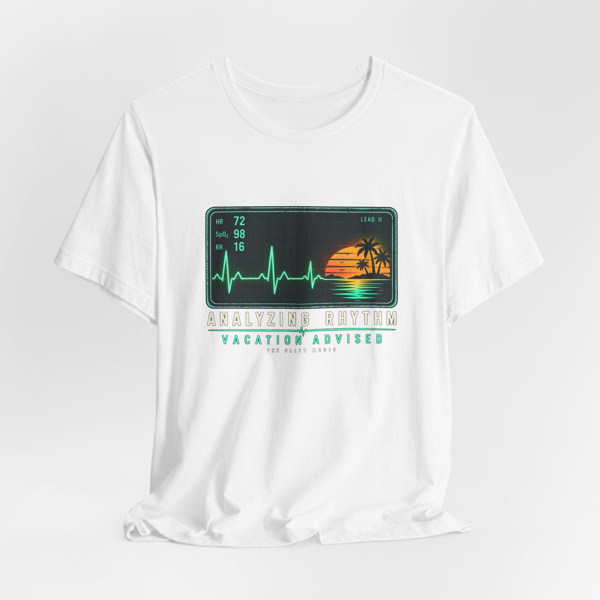 Analyzing Rhythm Vacation Advised — Monitor Escape Graphic T-Shirt