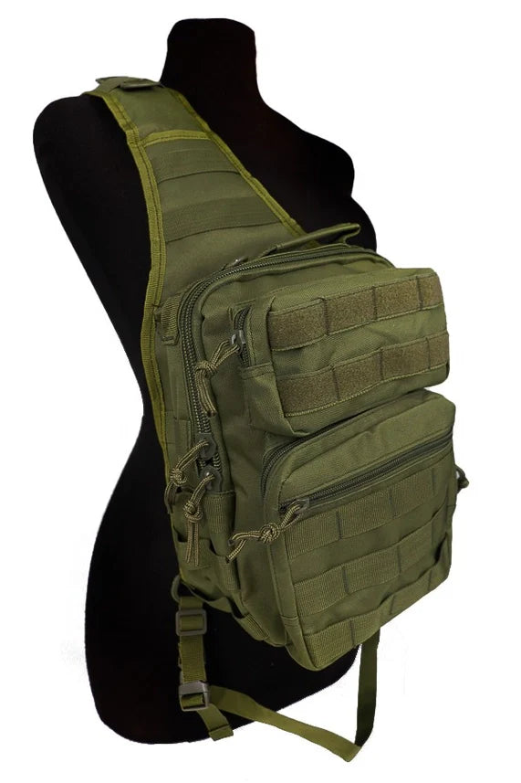 Tactical Utility Heavy Duty Shoulder Sling Bag – MOLLE Ready
