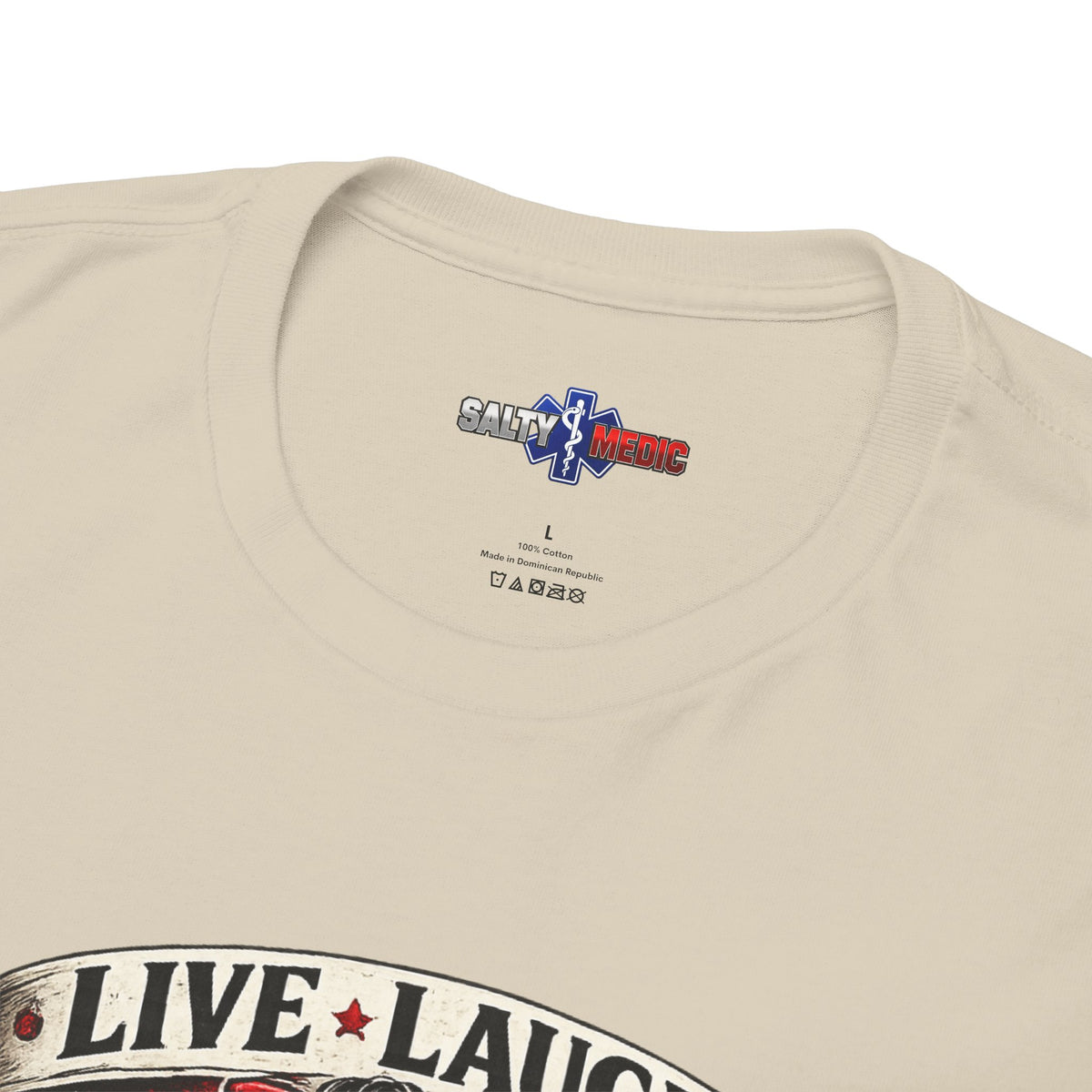 Live Laugh Lorazepam Skull Shirt – Dark Nurse & EMS Graphic Tee | Salty Medic