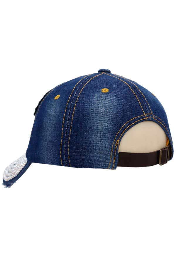 VIP Rhinestone Baseball Cap – Colorful Gem Embellished