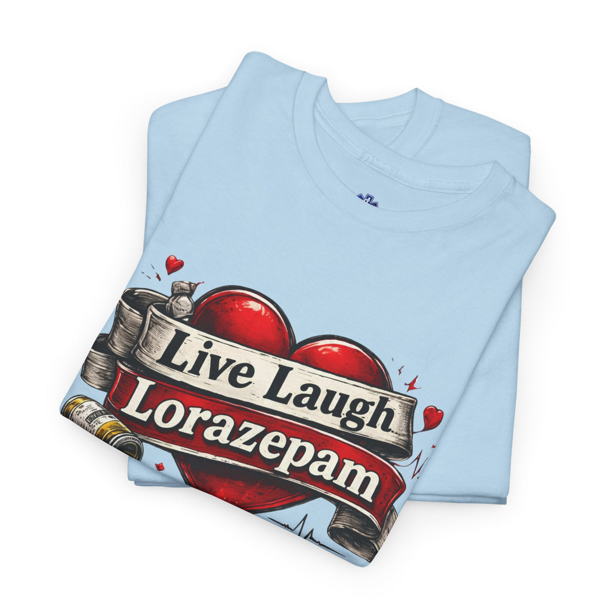 Live Laugh Lorazepam Shirt – Dark Humor Nurse & EMS Graphic Tee | Salty Medic