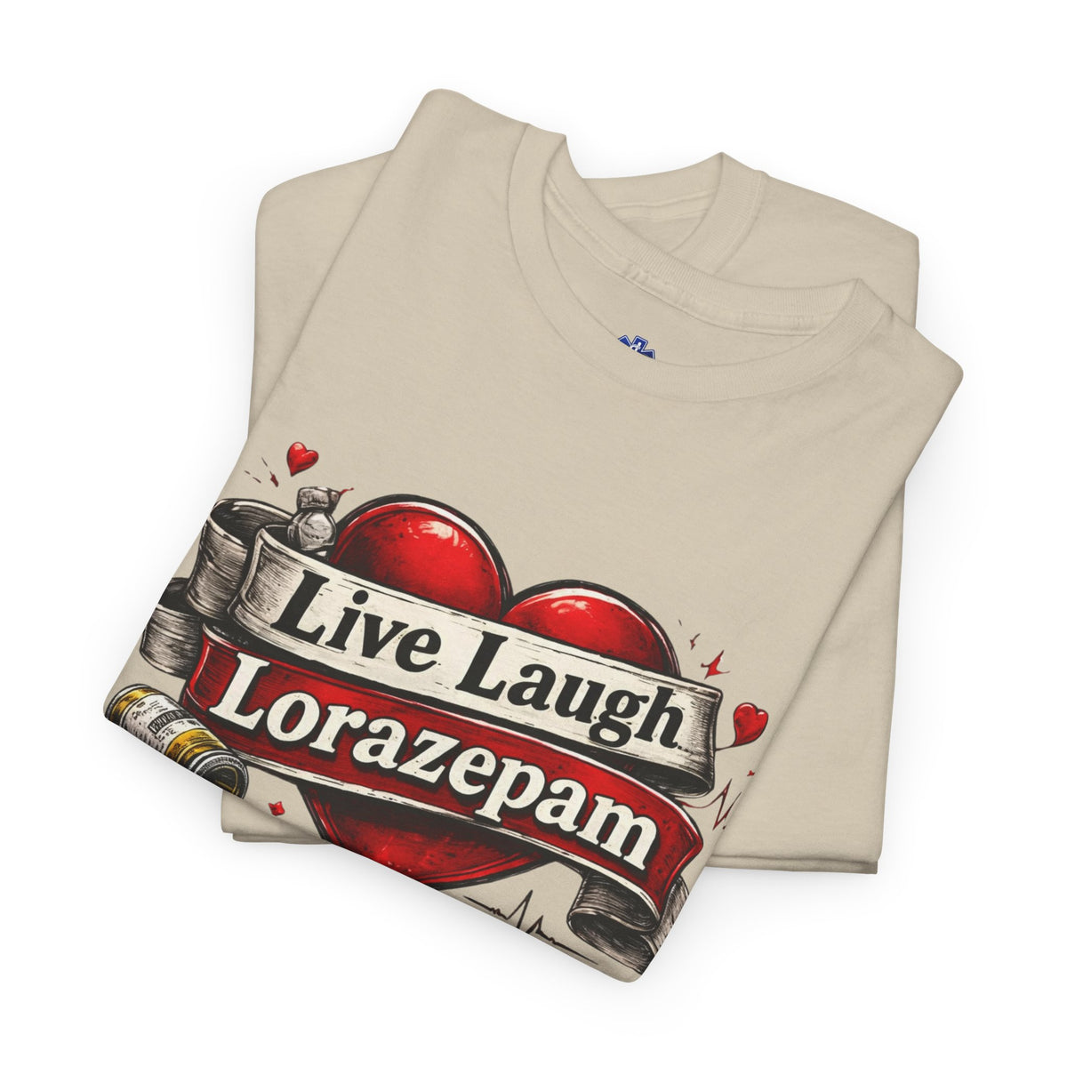 Live Laugh Lorazepam Shirt – Dark Humor Nurse & EMS Graphic Tee | Salty Medic