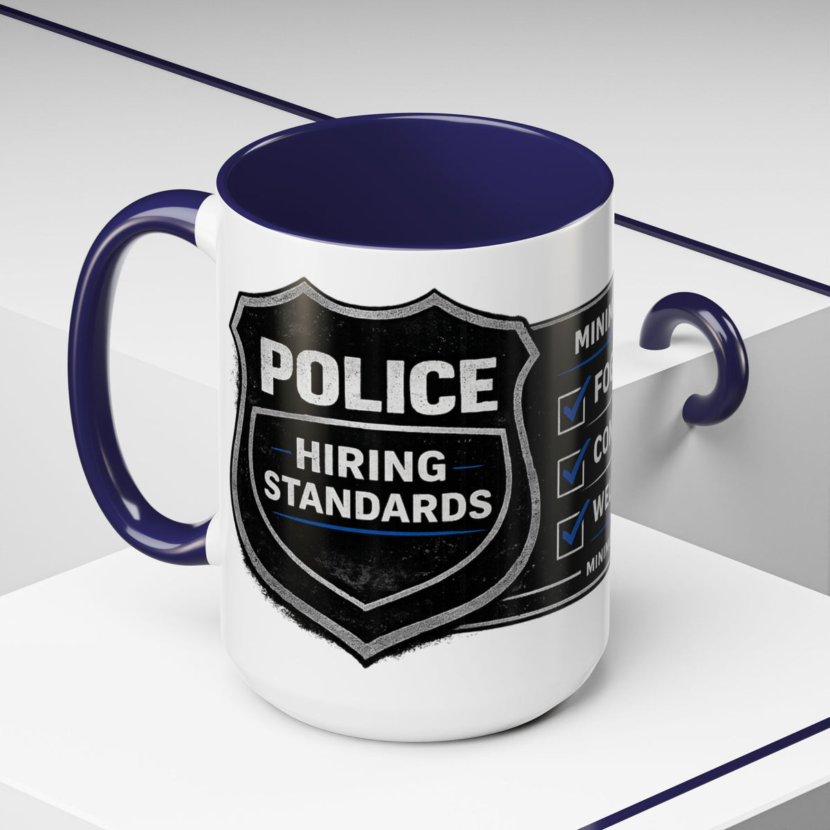 Police Patrol Coffee Mug – Funny Law Enforcement Gift | “Minimum Requirements: Fog a Mirror, Welcome to Patrol”
