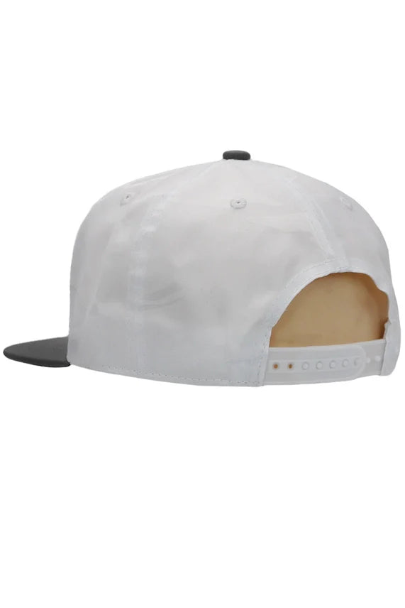 American Flag Camo Flat Brim Snapback Hat – PU Leather Bill