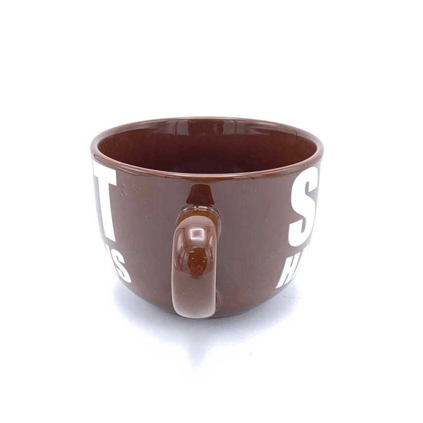 Shit Happens Giant 22 oz Round Novelty Coffee Mug – Funny Oversized Mug