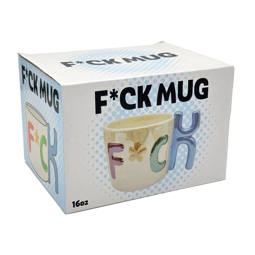 F*ck Mug with “K” Handle – Funny 16oz Ceramic Coffee Mug