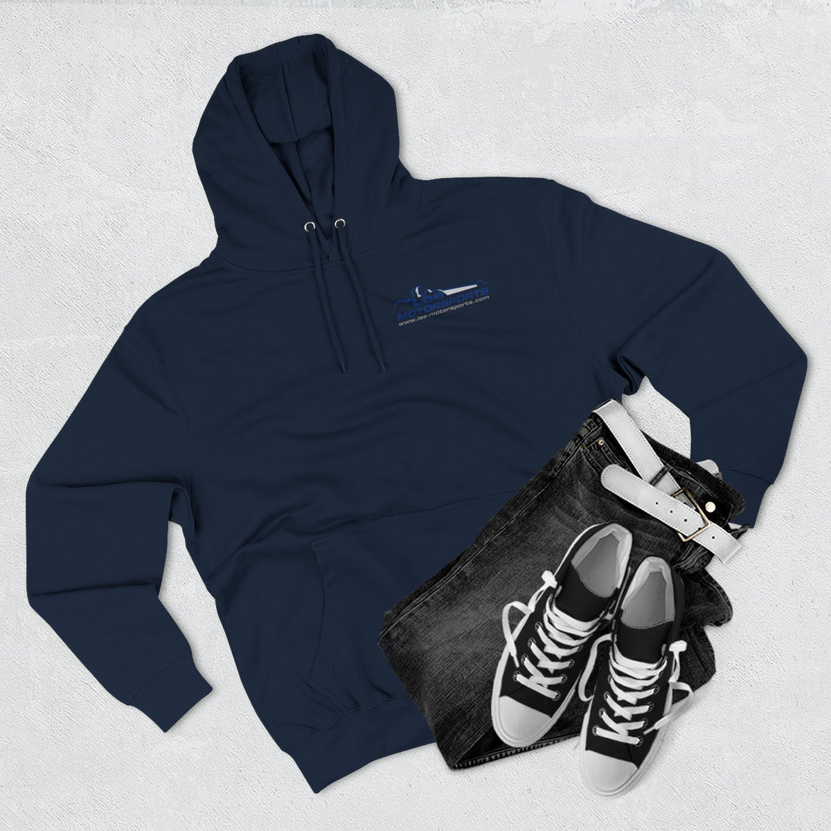 Drag Racing Hoodie — Three-Panel Fleece with Truck & Top Fuel Design