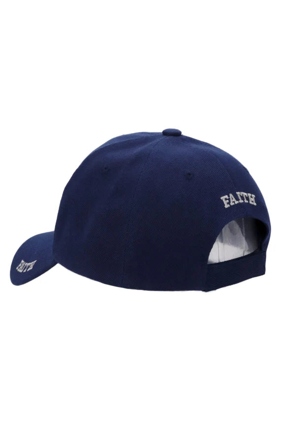 Faith Cross Logo Baseball Cap – Velcro Back Curved Bill