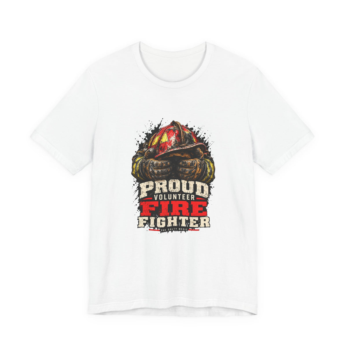 Proud Volunteer Firefighter — Hands That Answer Graphic T-Shirt