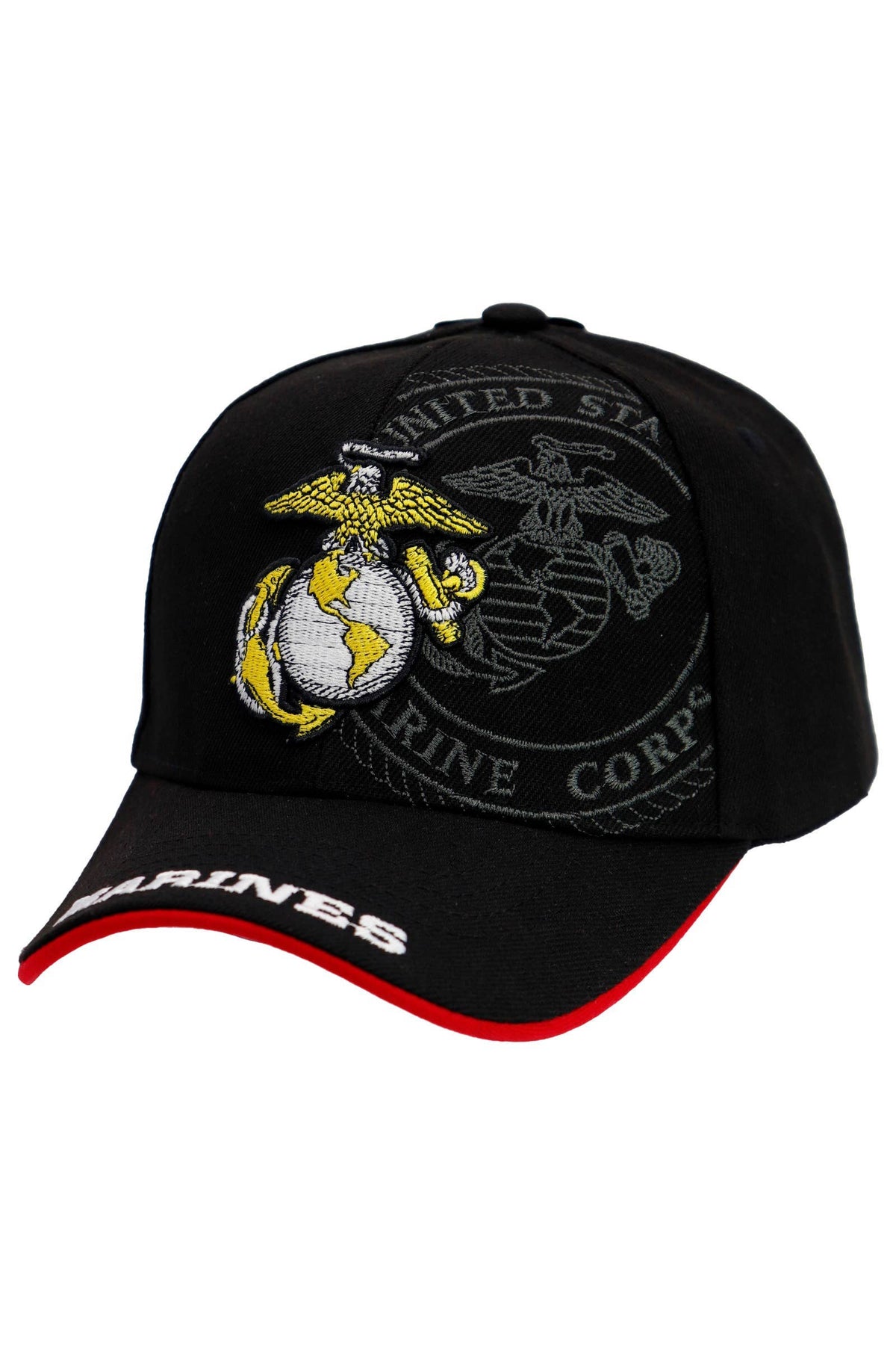 U.S. Marine Corps official licensed baseball cap with embroidered Eagle Anchor logo