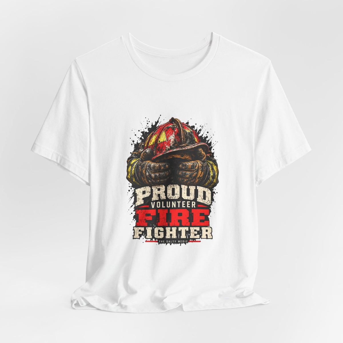 Proud Volunteer Firefighter — Hands That Answer Graphic T-Shirt