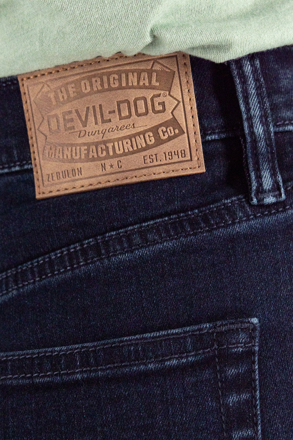 DEVIL-DOG® Women’s High Rise Straight Stretch Jeans – Hope Mills Dark Wash