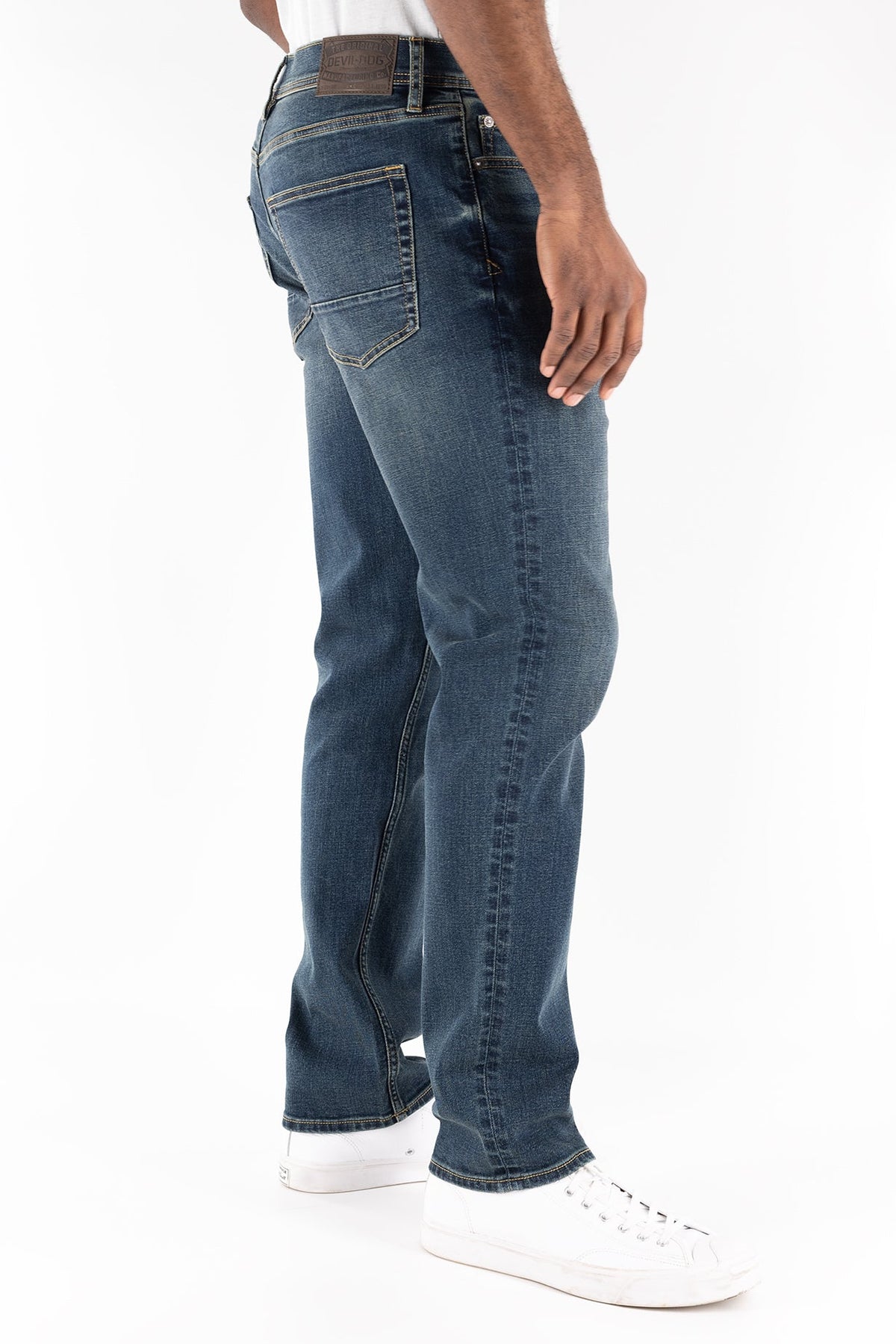 DEVIL-DOG® Athletic Fit Stretch Jeans – Burke Vintage Indigo
