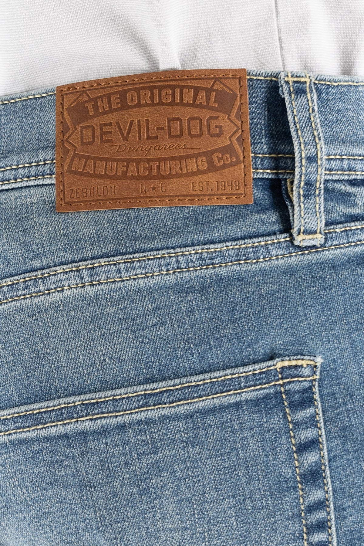 DEVIL-DOG® Athletic Fit Stretch Jeans – Oxford Light Wash