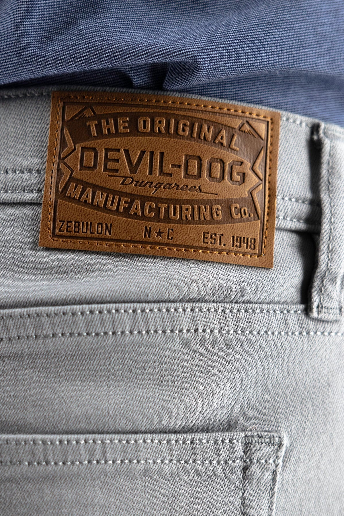 DEVIL-DOG® Athletic Fit Stretch Jeans – Metal