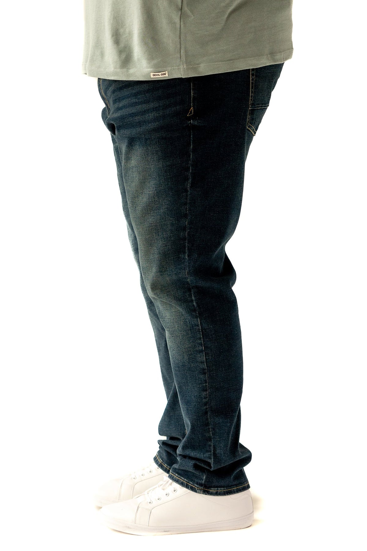 DEVIL-DOG® Athletic Fit Stretch Jeans Big & Tall – Lansing Super Dark