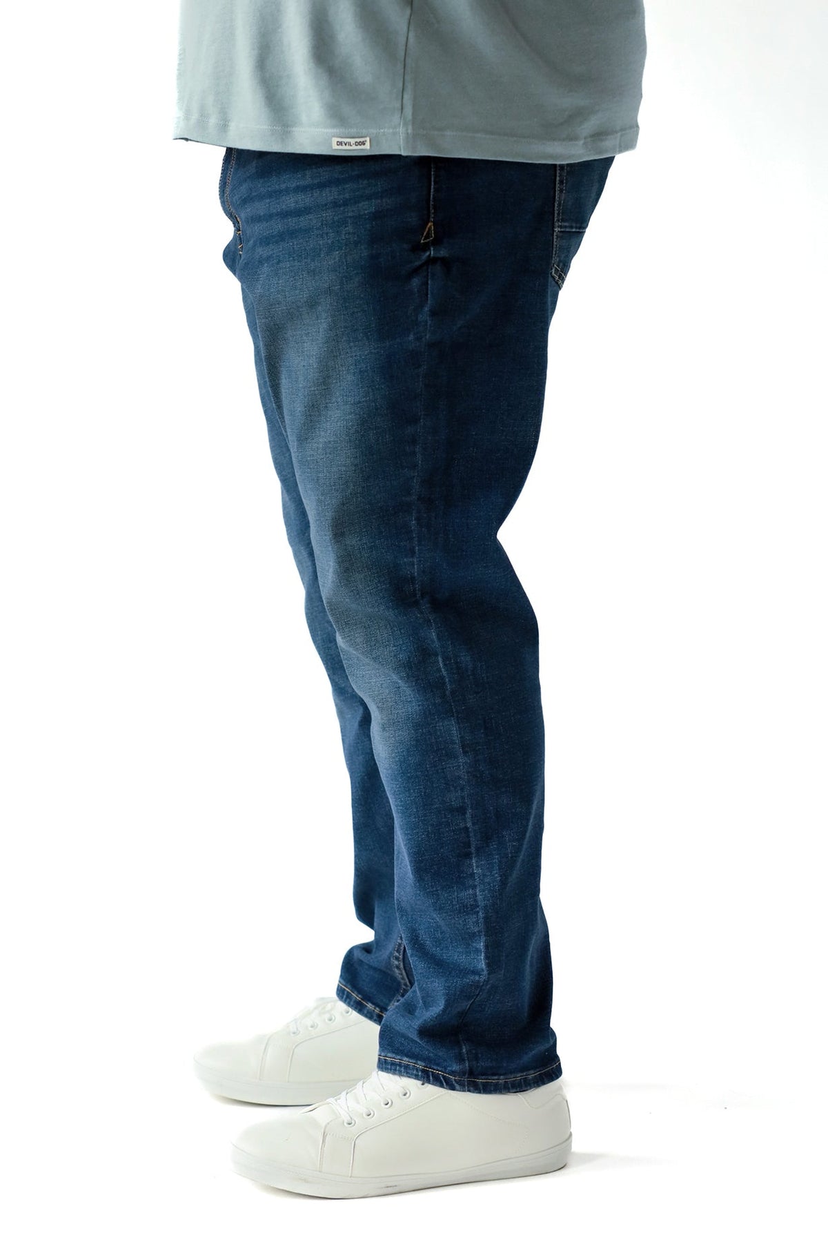 DEVIL-DOG® Athletic Fit Stretch Jeans Big & Tall – Burke Vintage Indigo