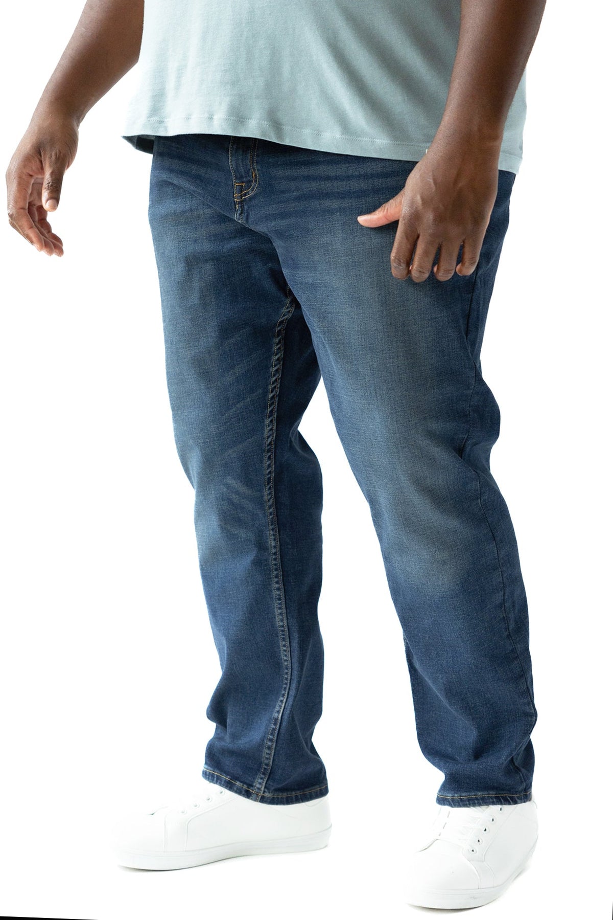 DEVIL-DOG® Athletic Fit Stretch Jeans Big & Tall – Burke Vintage Indigo
