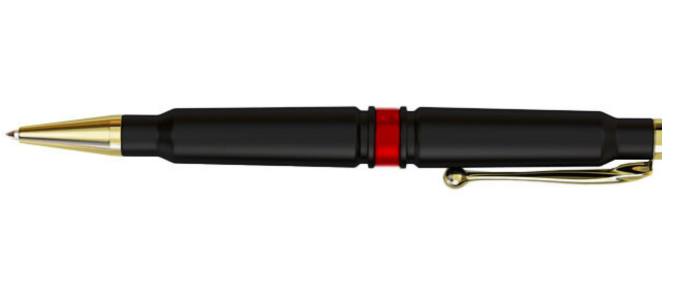 patriotic bullet pen thin red line refillable