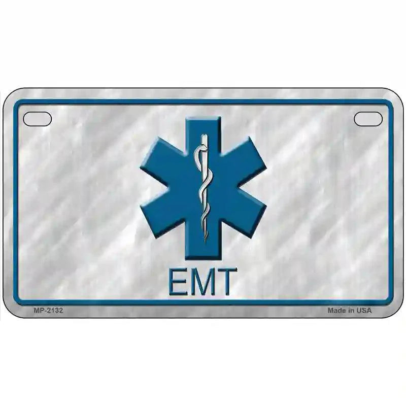 EMT Metal Novelty License Plate 7" x 4" (MP)