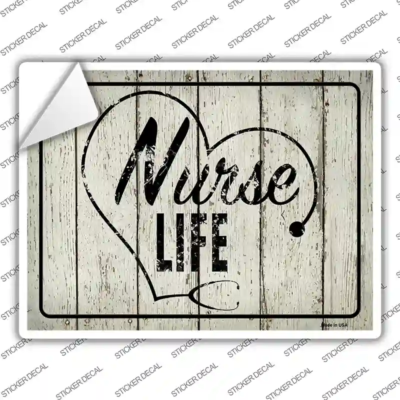 Nurse Life Novelty Rectangle Sticker Decal