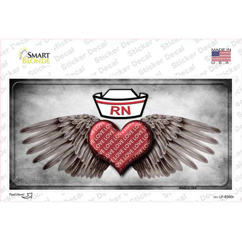 Love RN Novelty Sticker Decal