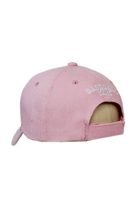 Baseball Mom Rhinestone Baseball Cap – Curved Bill Velcro Back