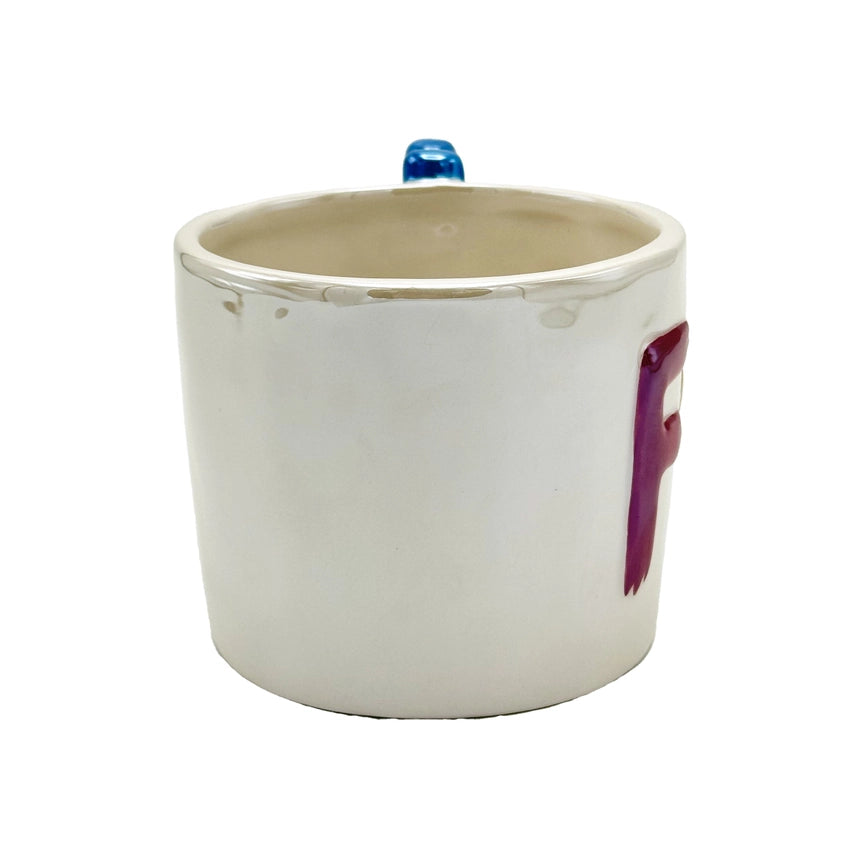 F*ck Mug with “K” Handle – Funny 16oz Ceramic Coffee Mug