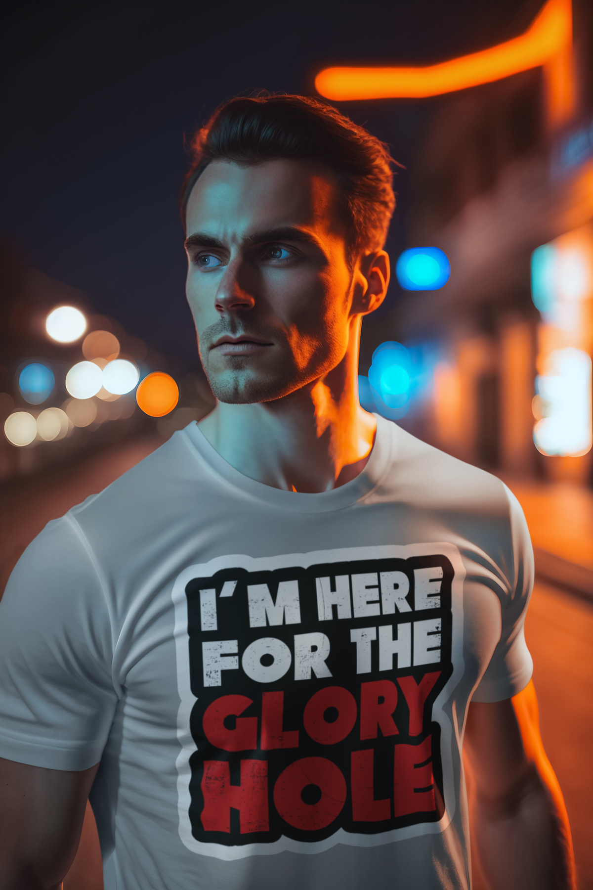 I'm Here for the Glory Hole The Salty Medic Clothing Co Men's classic tee