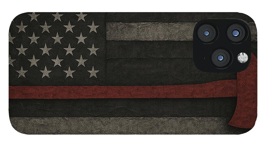American Flag with Red Axe - Phone Case