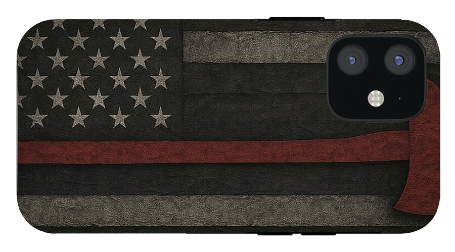 American Flag with Red Axe - Phone Case