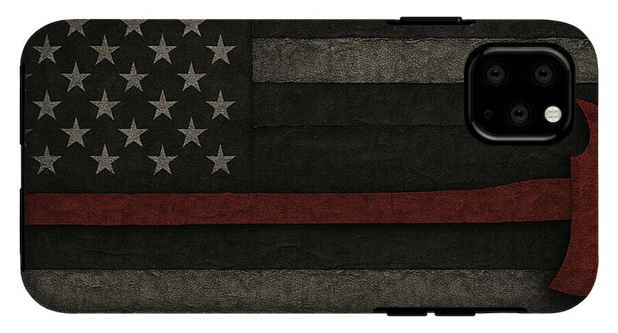 American Flag with Red Axe - Phone Case