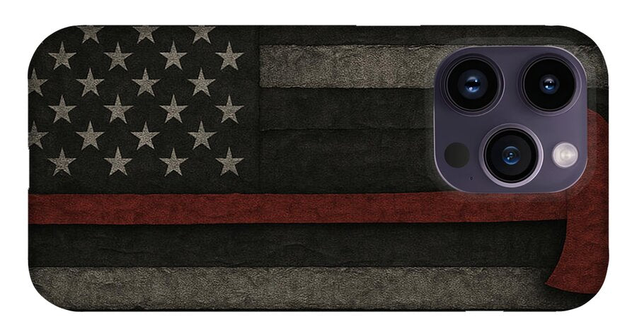 American Flag with Red Axe - Phone Case