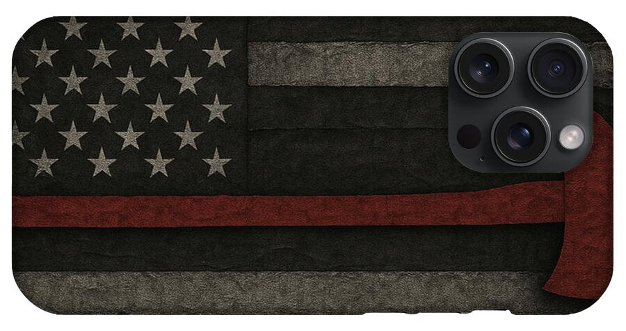 American Flag with Red Axe - Phone Case