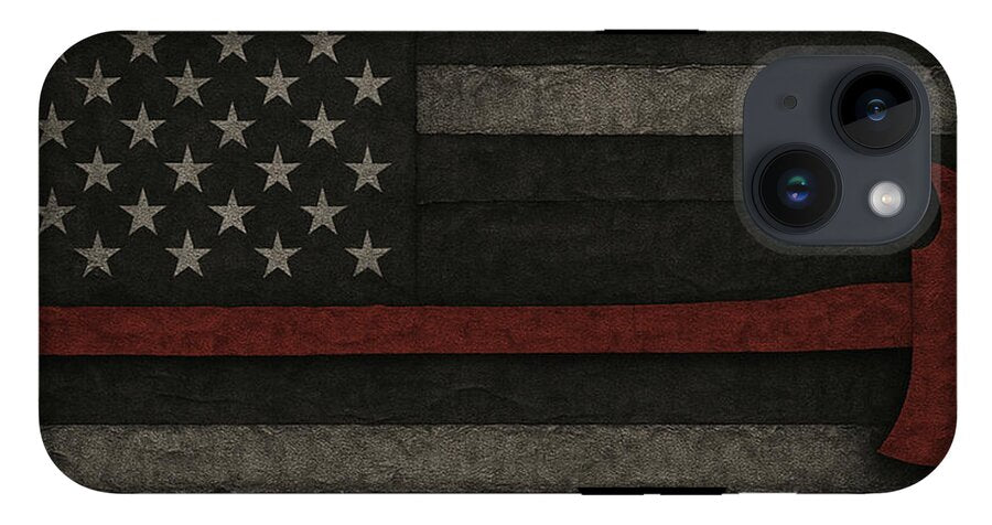 American Flag with Red Axe - Phone Case