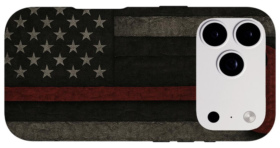 American Flag with Red Axe - Phone Case
