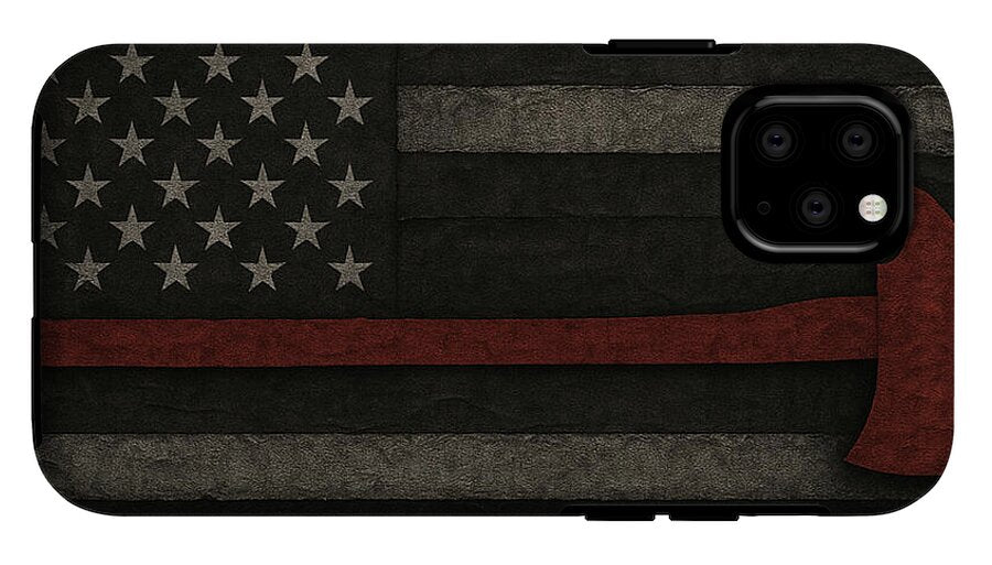 American Flag with Red Axe - Phone Case