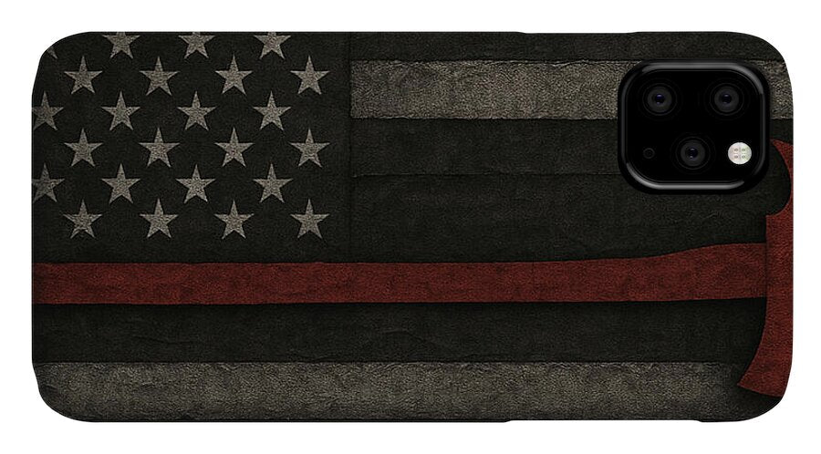 American Flag with Red Axe - Phone Case