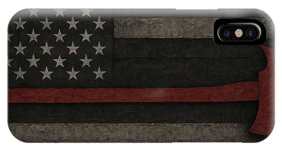 American Flag with Red Axe - Phone Case