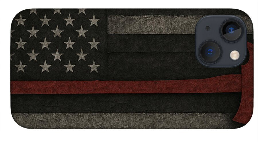 American Flag with Red Axe - Phone Case